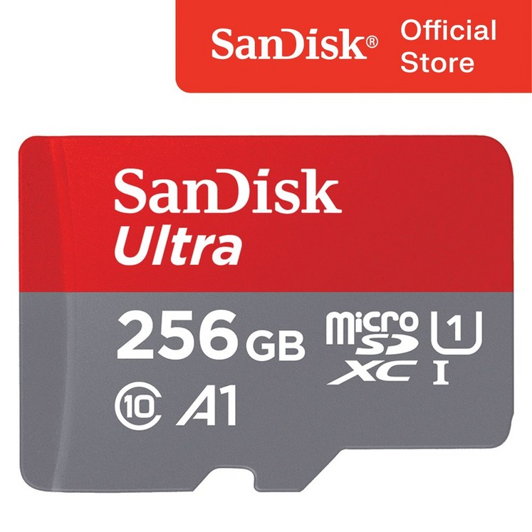 마이크로sd카드128 샌디스크 울트라 A1 마이크로 SD 카드, 256GB