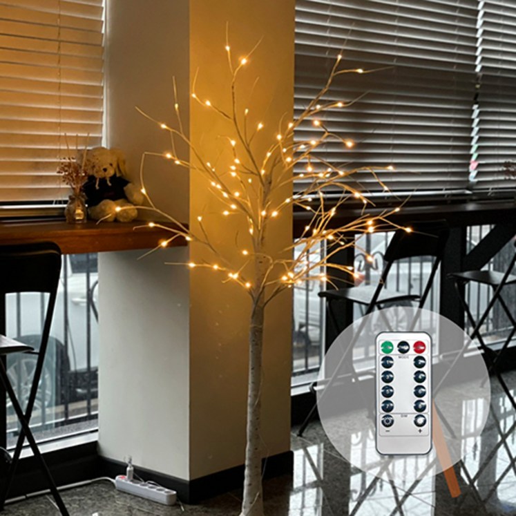 소소 LED 자작나무 무드등 트리 화이트 150cm, 화이트(150cm) 20230508
