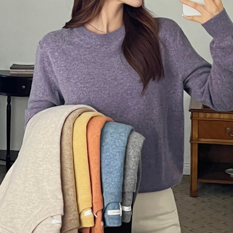 마이더스비 포엔 라운드 캐시미어 울 니트