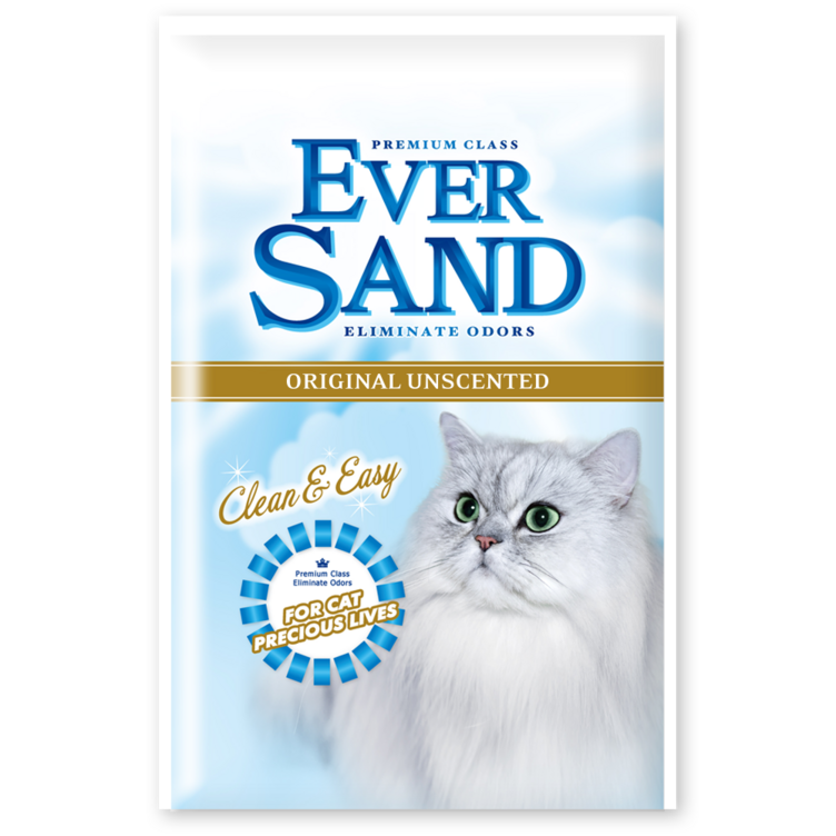 정식판매대리점 에버샌드 벤토나이트 고양이모래 오리지널 무향 6kgx3개 총 18kg 먼지 크린 공법