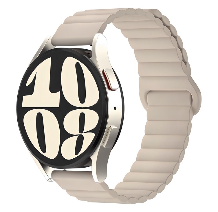 SKY 팔레트 스마트워치 마그네틱 실리콘 스트랩, 샌드 베이지, 1개
