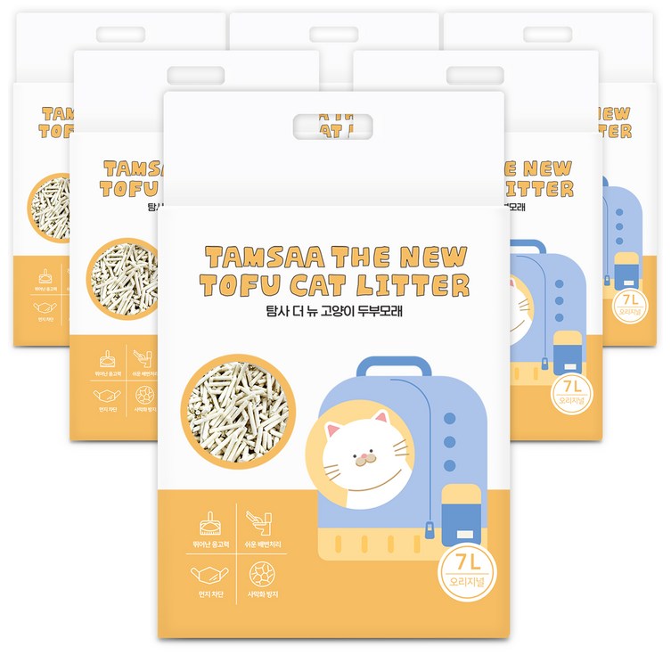 탐사 더 뉴 고양이 압축 두부모래