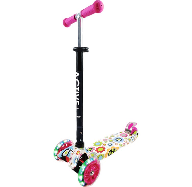 루키 액티브 LED 폴딩 킥보드