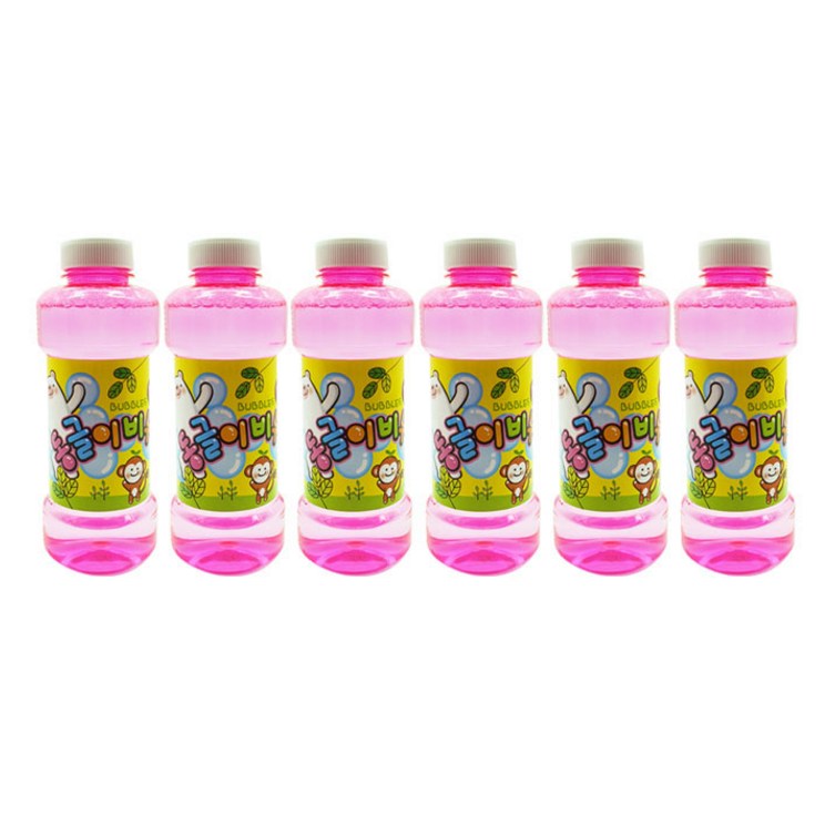 비누방울 리필액 500ml, 혼합색상, 6개 비누방울 리필액 500ml, 혼합색상, 6개