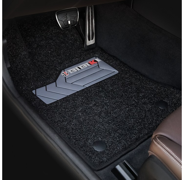 비비키 확장형 발판 코일카매트 1열  2열 세트, BMW X6 G06 1열홀O 2020년, 블랙