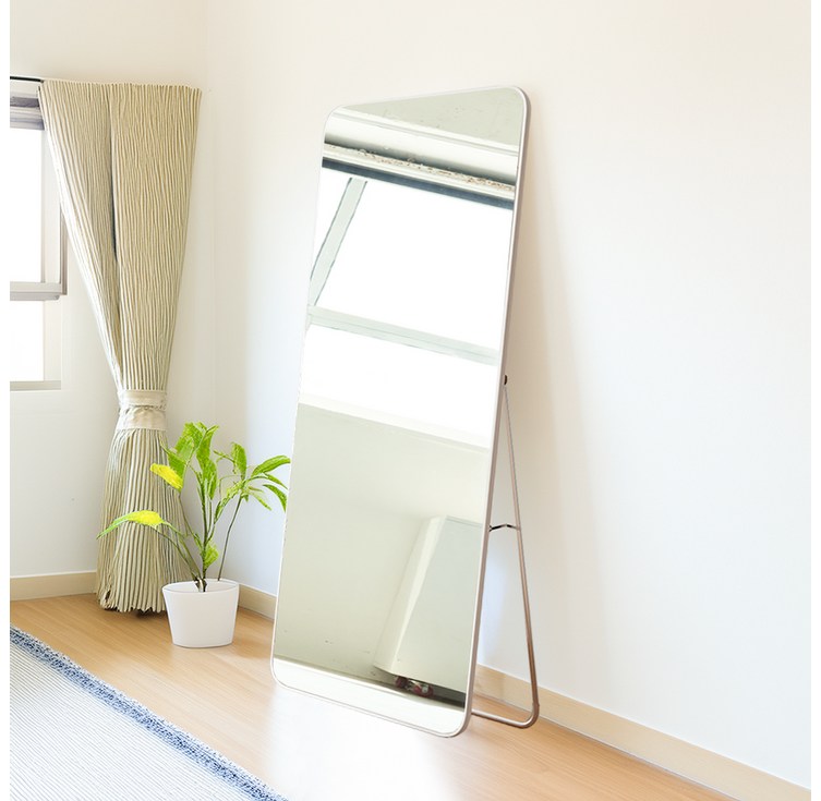 베라스코 대형 스퀘어 2in1 스탠드 벽걸이 전신거울, 화이트