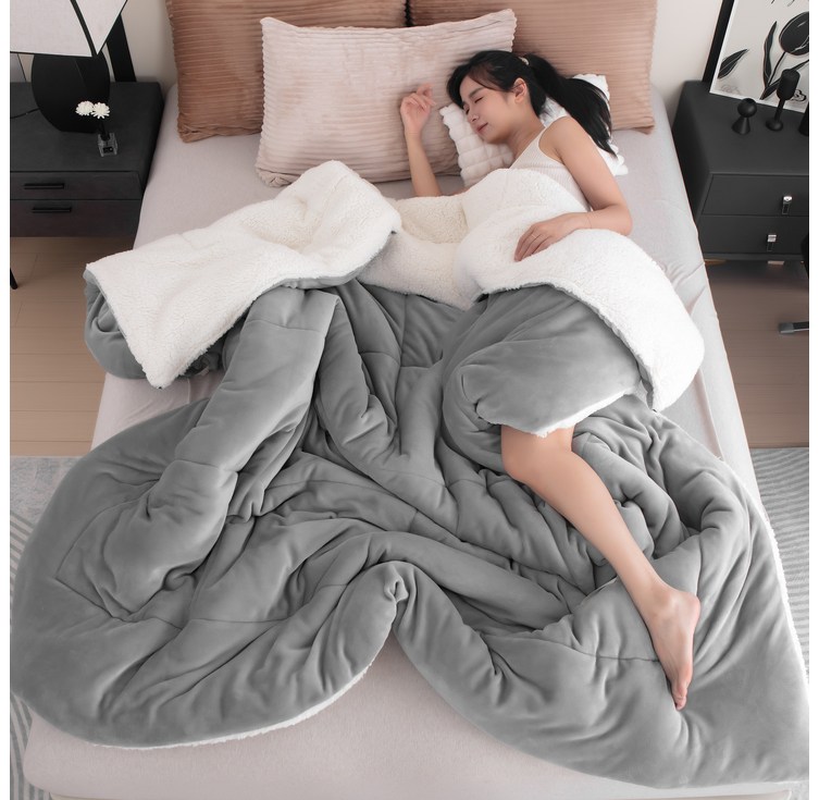 놀차 겨울용 우유 극세사 이불