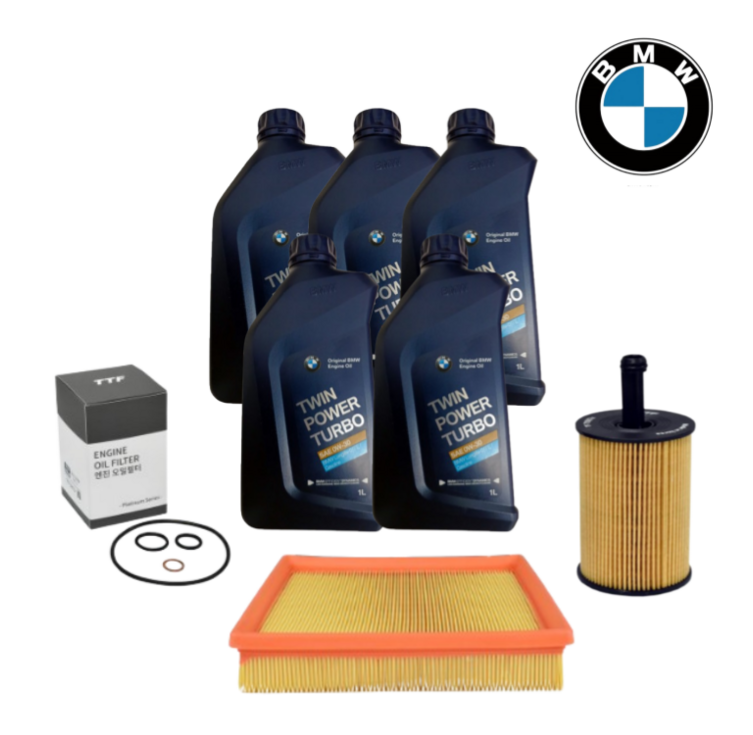 순정 BMW 3시리즈 F바디 0W30 엔진오일  TTF오일필터  에어필터 세트, 1개, 320i N20