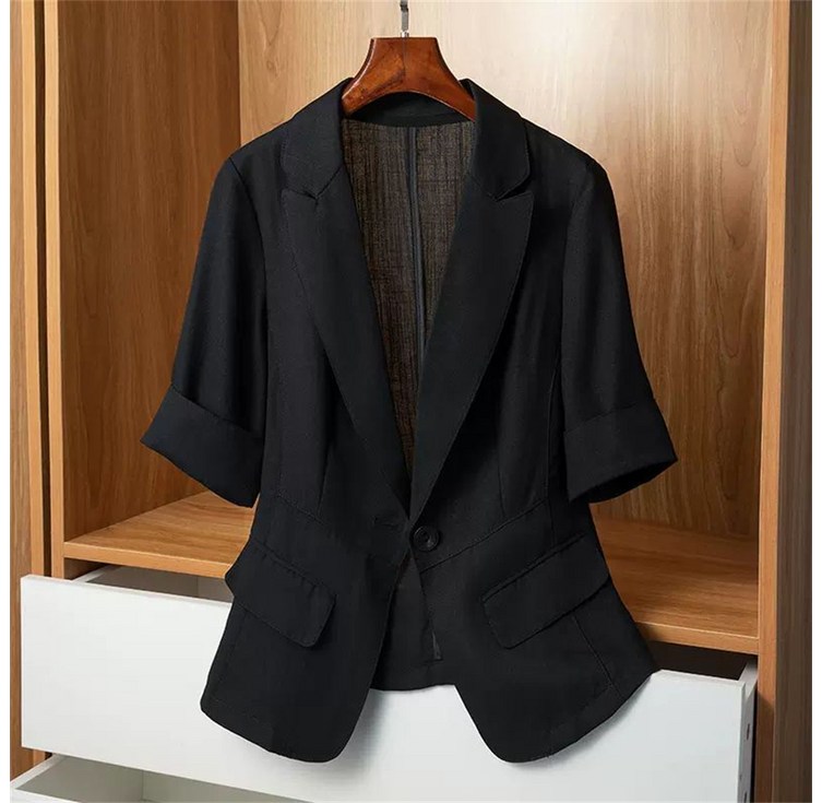 여름 여성자켓  5부소매  정장자켓  여름자켓  반팔자켓  WT24061926 30