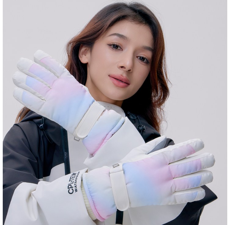 NY20 오로라 방한 방수 스마트터치 캠핑 보드 스키장갑