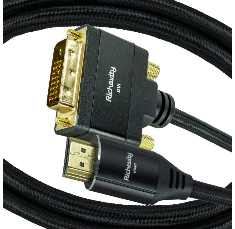리체비티 하이퀄리티 4K HDMI to DVI 케이블 HDMI2.0 DVID DualLink, 5M, 1개 리체비티 하이퀄리티 4K HDMI to DVI 케이블 HDMI2.0 DVID DualLink, 5M, 1개