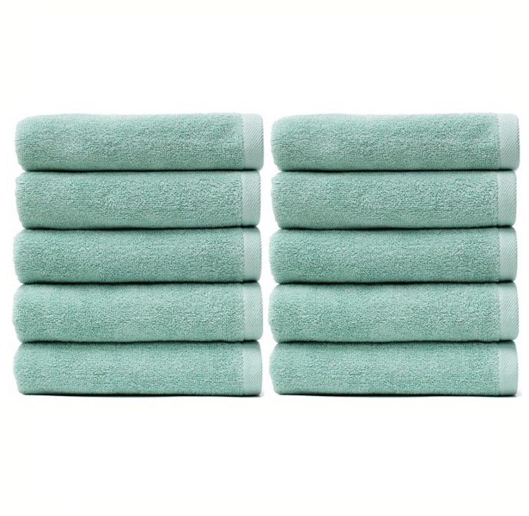 타월톡톡 호텔 고급 수건 30수 140g, 민트, 10장