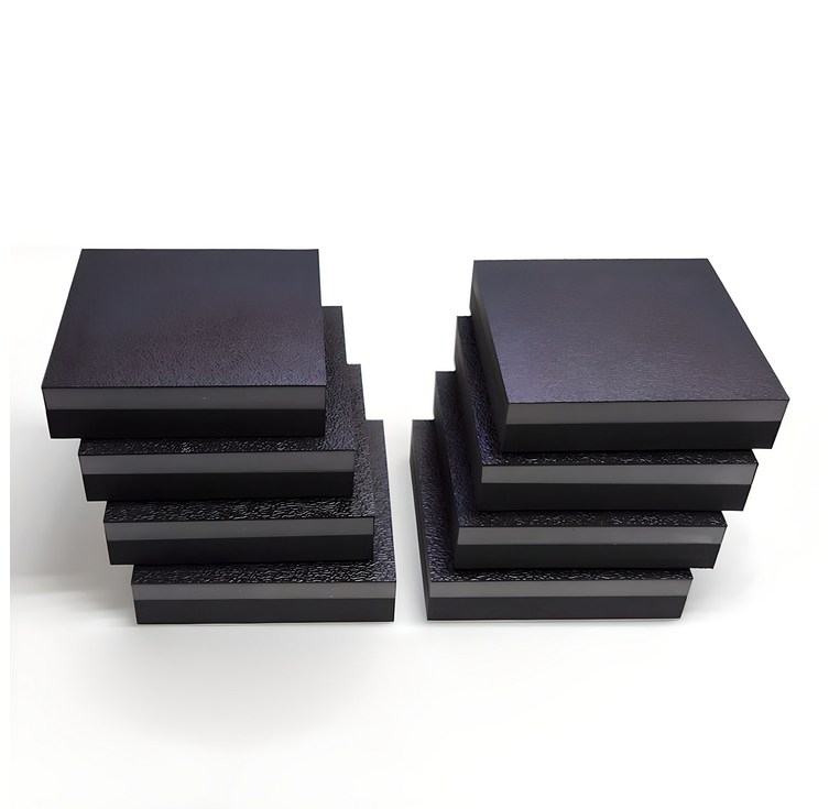 디와이엔텍 고경도 2중 진동 방음 매트, 검은색, 8개