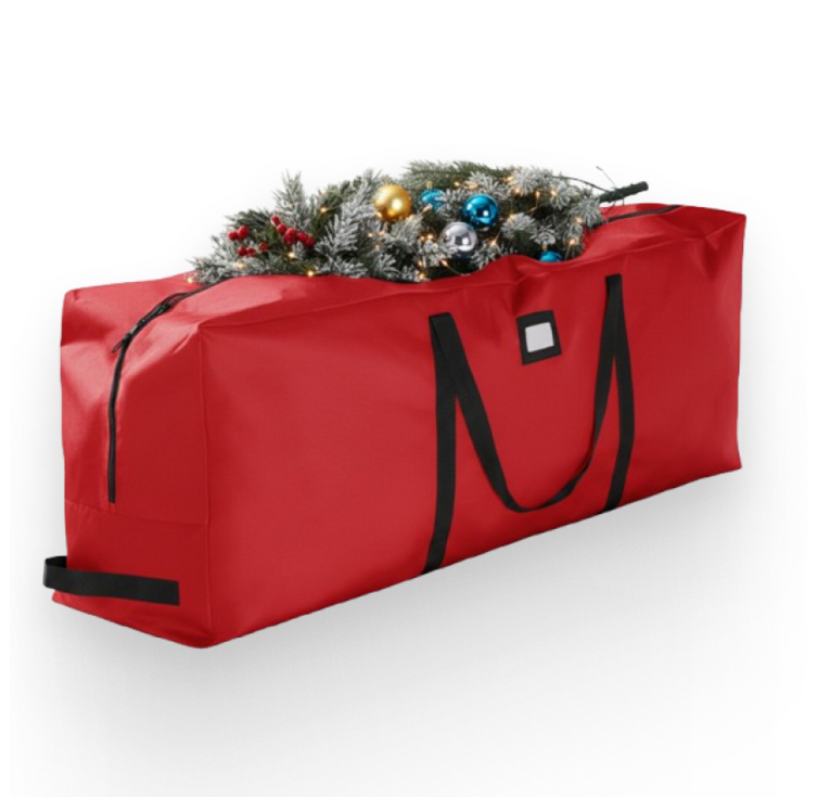 크리스마스 트리 보관함 가방 보관백, 1개, 레드