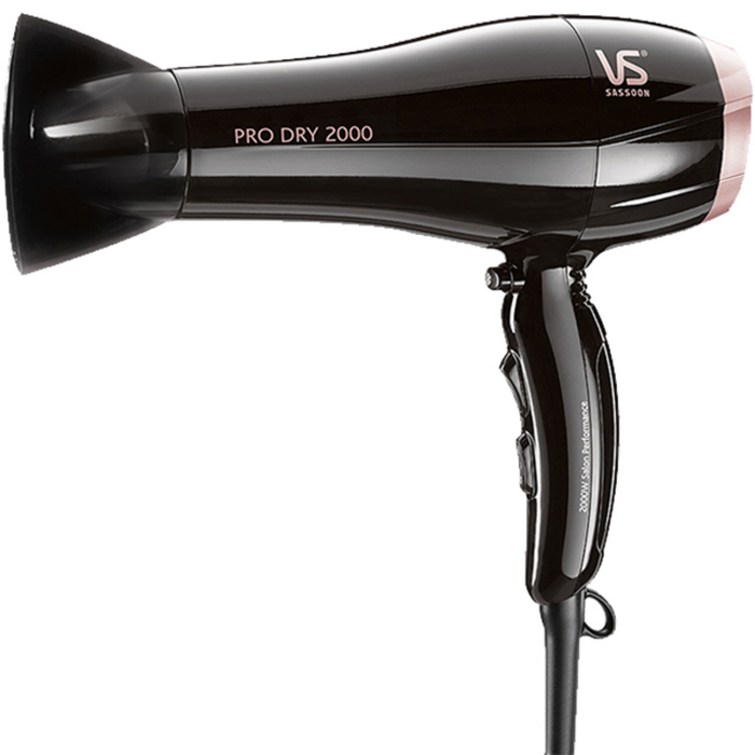비달사순 2000W 파워 블랙 앤 로즈 헤어 드라이기 VSD120K, 혼합색상 비달사순 2000W 파워 블랙 앤 로즈 헤어 드라이기 VSD120K, 혼합색상